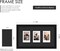 3-Opening Polaroid Collage Frame for 2x3" Instax Mini Photos – Black Multi-Picture Frame Wall Display – 5.6x10 Inch Mini Photo Collage with Polished Shatter-Resistant Plexiglass – Perfect for Fuji Instax Mini 12 11 9 8 & Polaroid Hi-Print